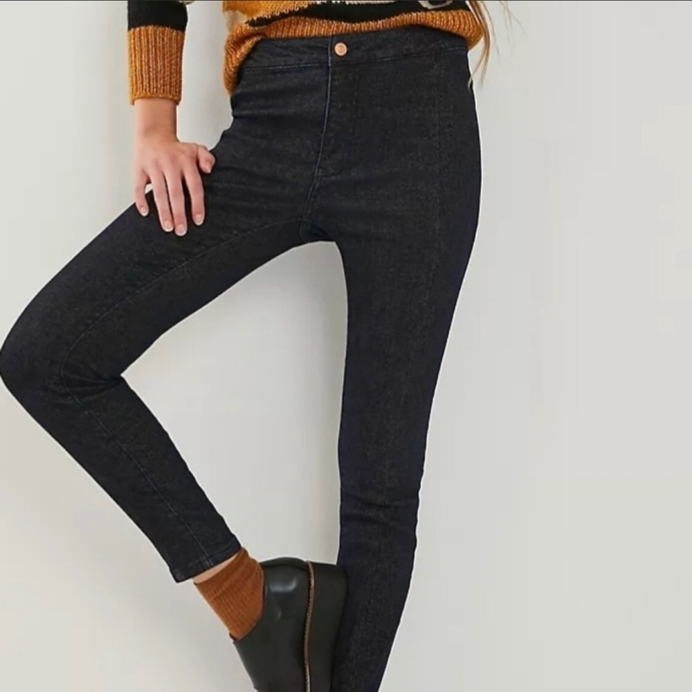 Anthropologie Pilcro Shimmer Denim Leggings